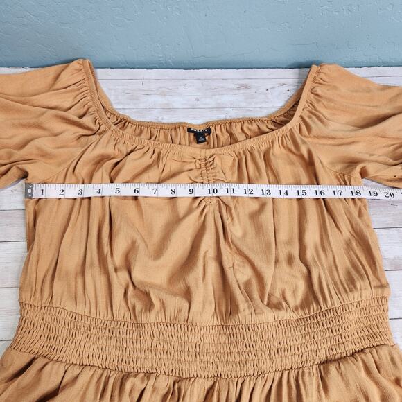 Torrid Rayon Slub Smocked Waist Romper 2X NWT - Picture 7 of 10